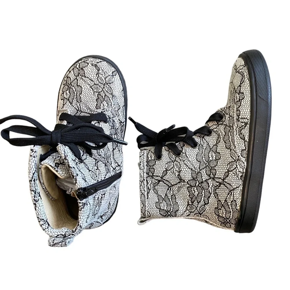 Old Soles Swag Style Boot Black Lace NWT